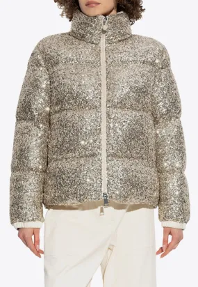 Anternes Sequined Down Jacket
