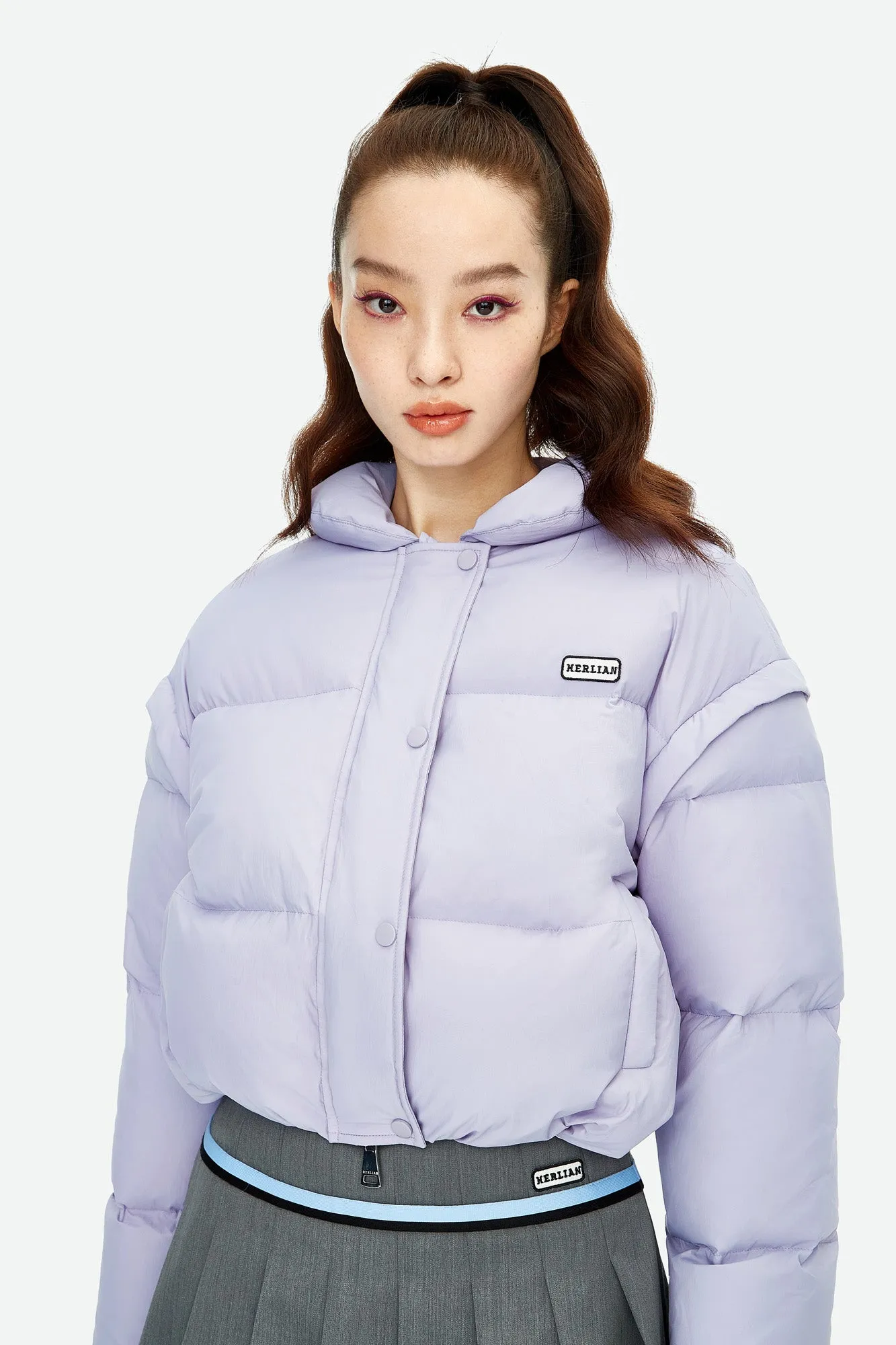 Bread Down Jacket in Purple