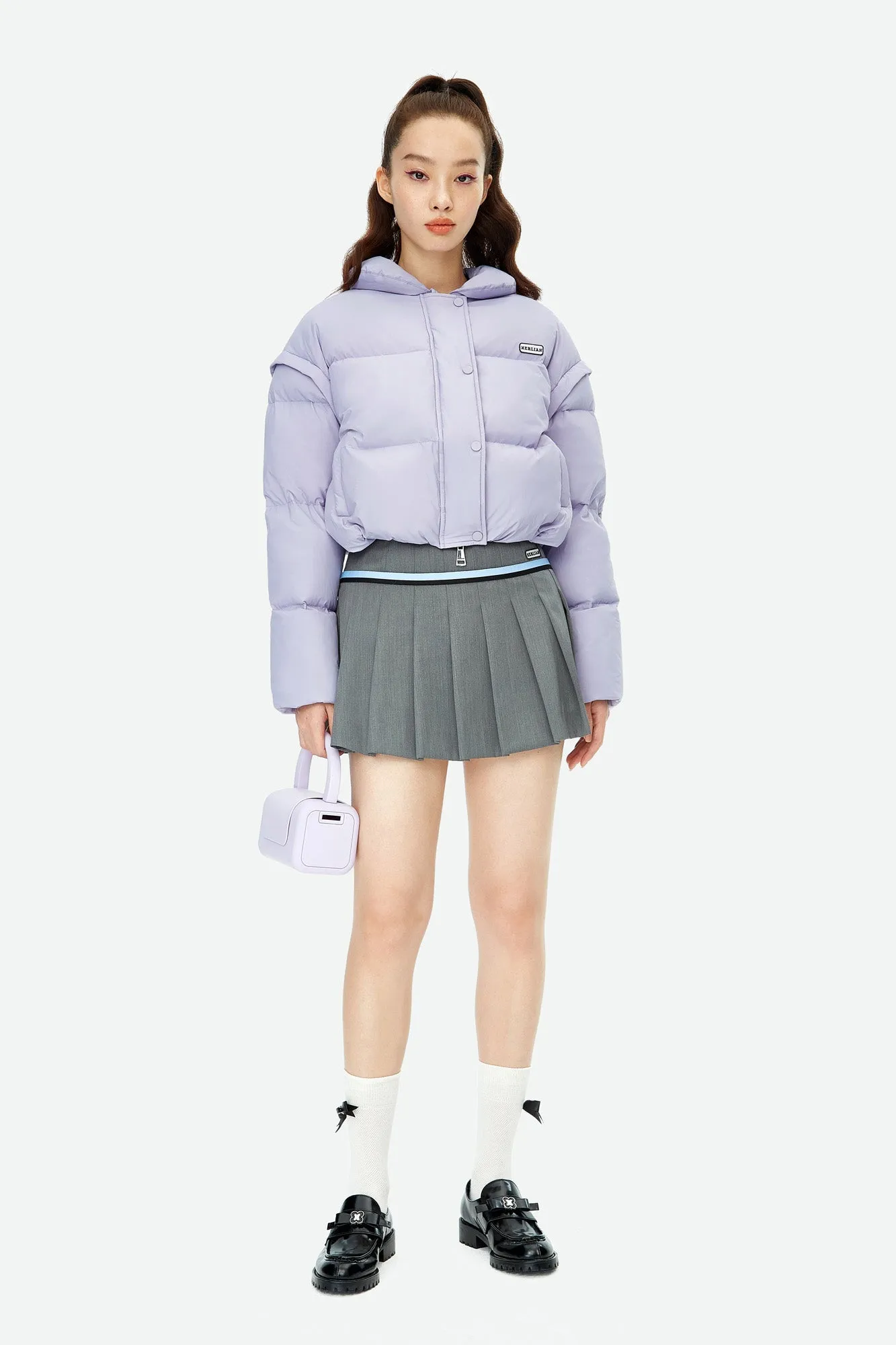 Bread Down Jacket in Purple