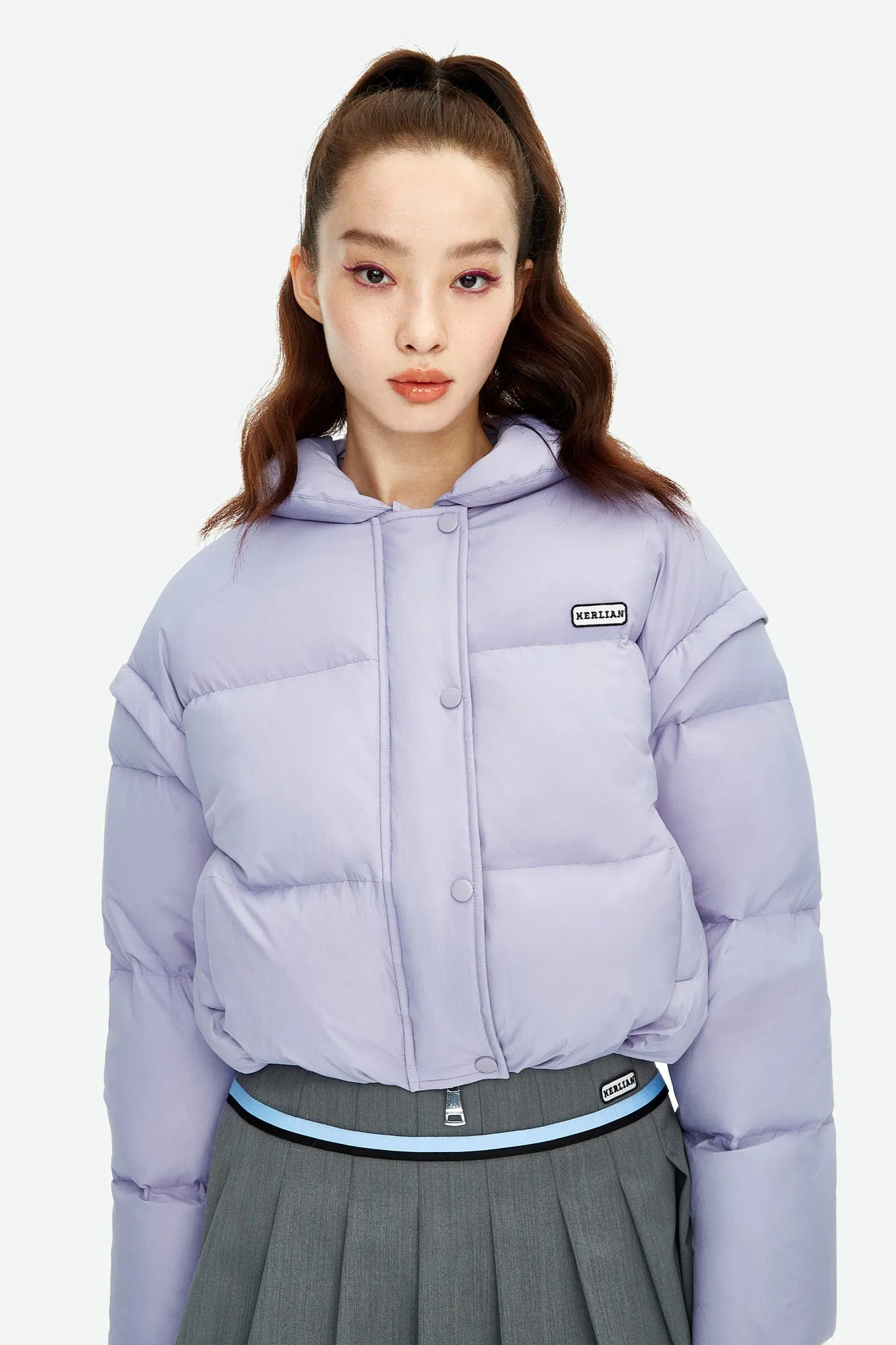 Bread Down Jacket in Purple