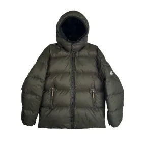 MONCLER MATTE GREEN BAZILLE DOWN JACKET