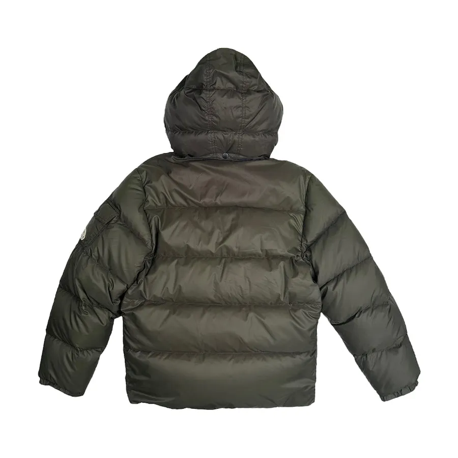 MONCLER MATTE GREEN BAZILLE DOWN JACKET
