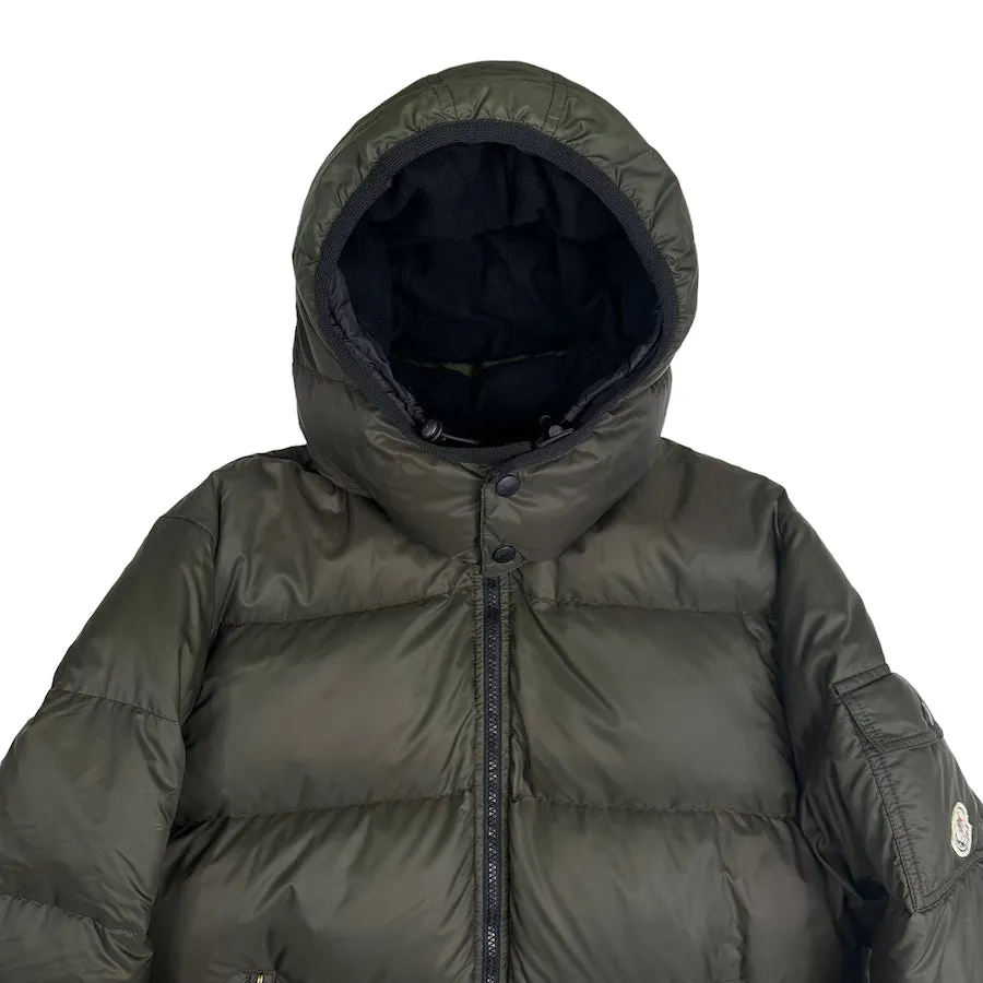MONCLER MATTE GREEN BAZILLE DOWN JACKET