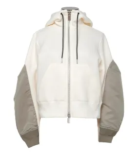 SACAI Nylon Twill x Sponge Sweat Hoodie