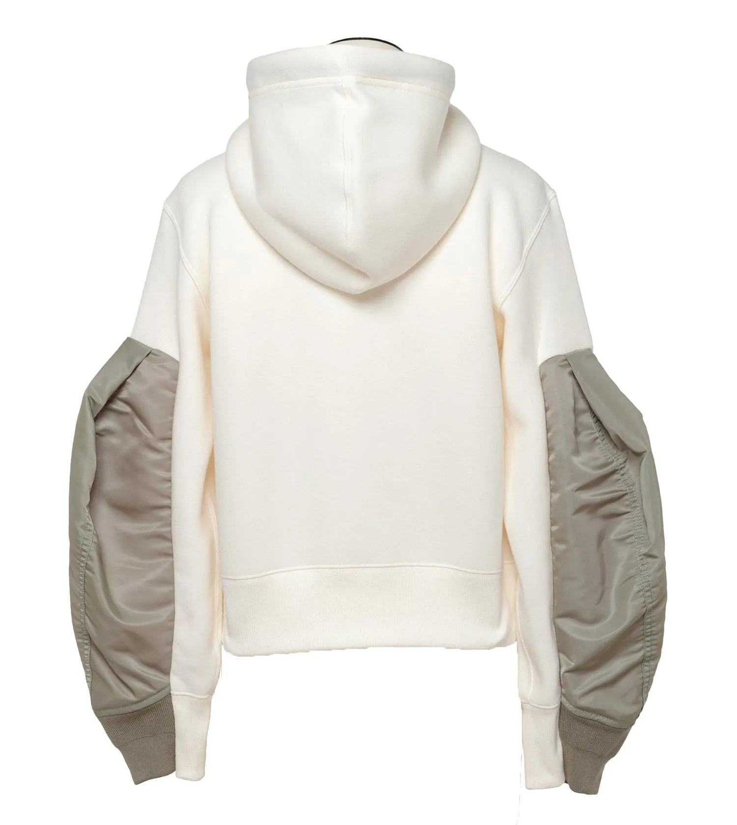 SACAI Nylon Twill x Sponge Sweat Hoodie