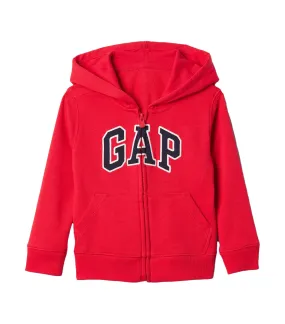 Toddler Logo Zip Hoodie Pure Red V2